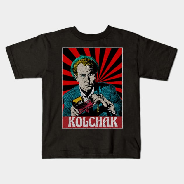 Kolchak 1980s Pop Art Fan Art Kids T-Shirt by Motor Lipat